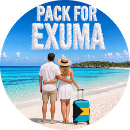Pack For Exuma logo (AI-generated illustration)